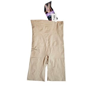 Maidenform Cool Comfort Seamless High-Waist Thigh Slimmer Firm Control Nude SM